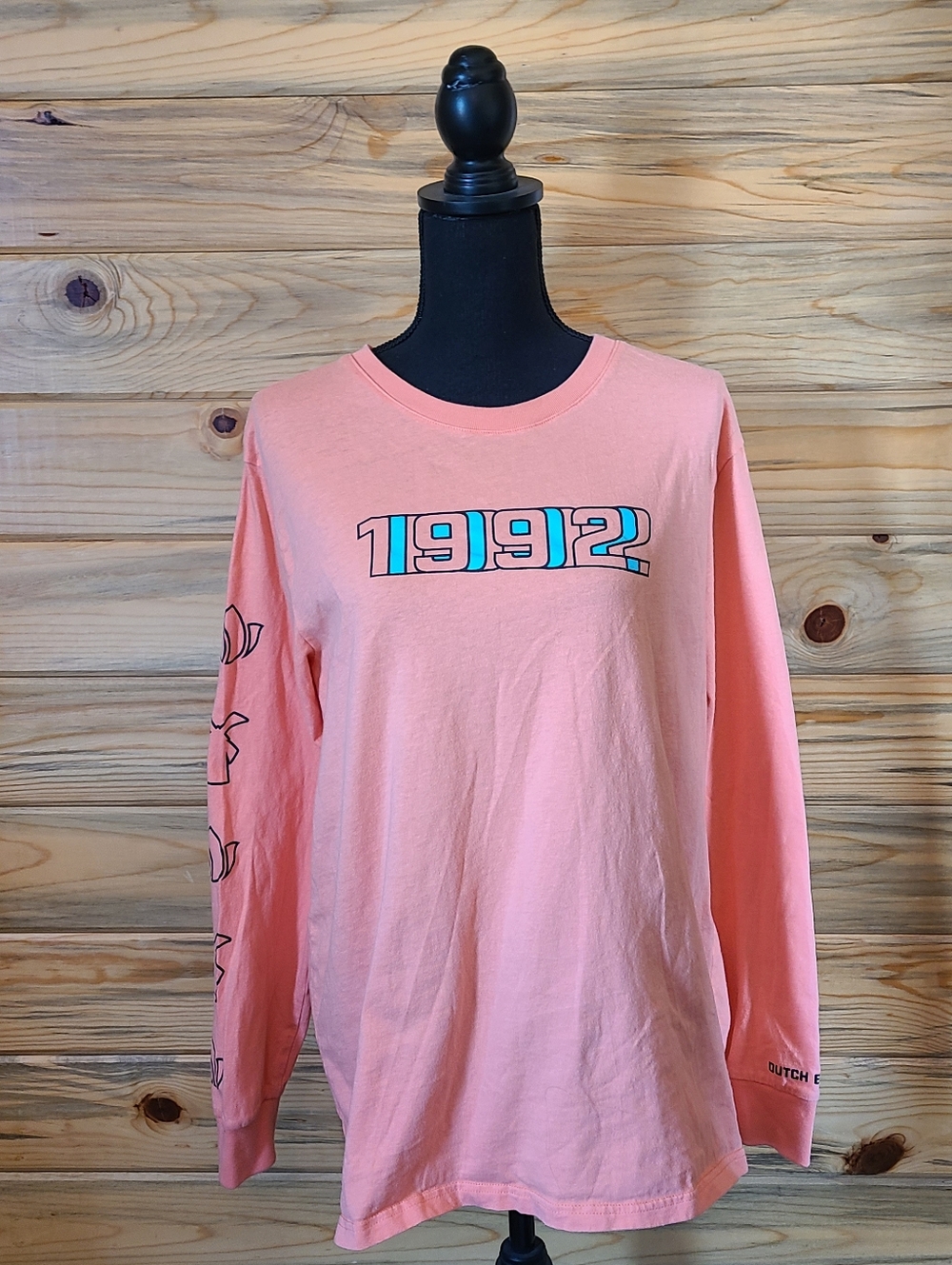 Dutch Bros Ladies 1992 Peach Longsleeved T-Shirt XL